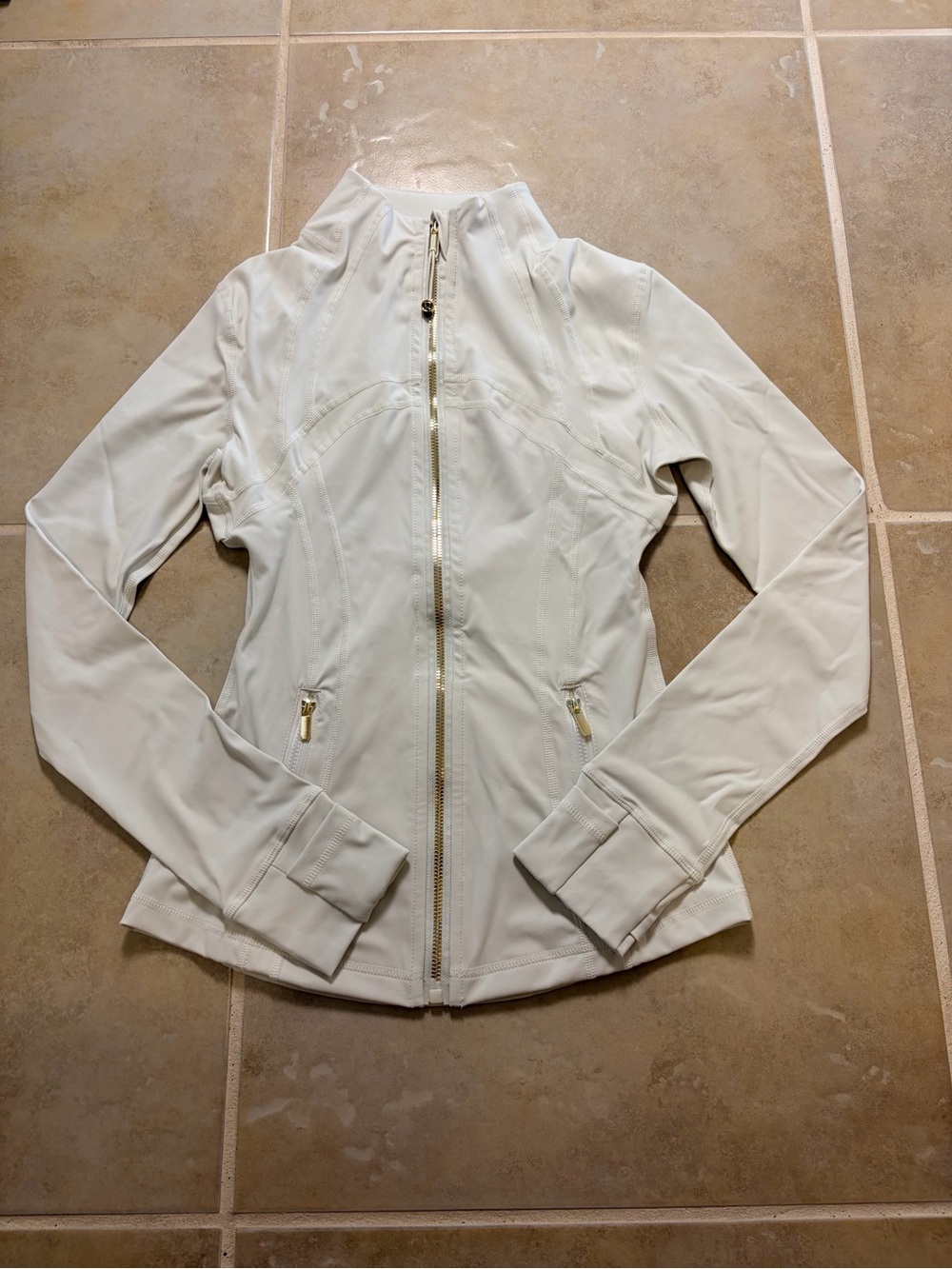 Lululemon White Define Zip Up Jacket Size 4